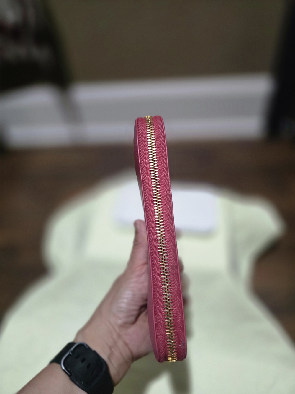 Prada Pink Saffiano Zip-Around Wallet - Picture 5 of 12